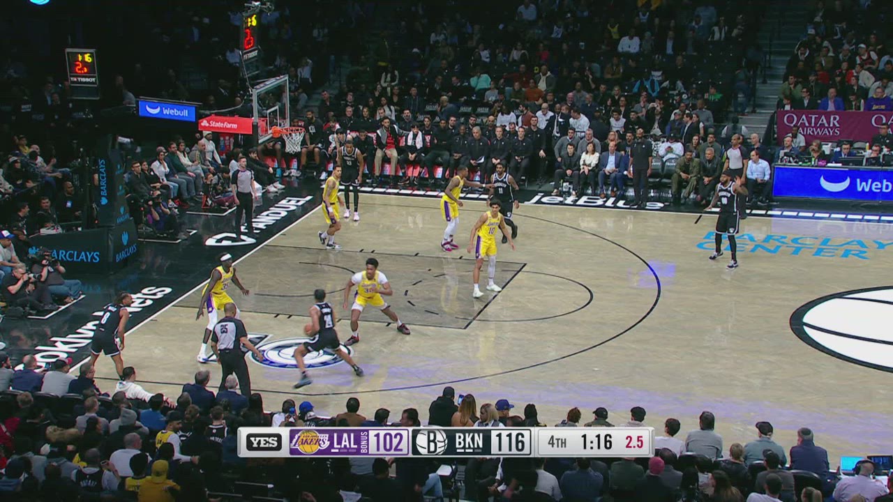 TwoPoint/ThreePoint Field Goal Lakers Nets NBA Official
