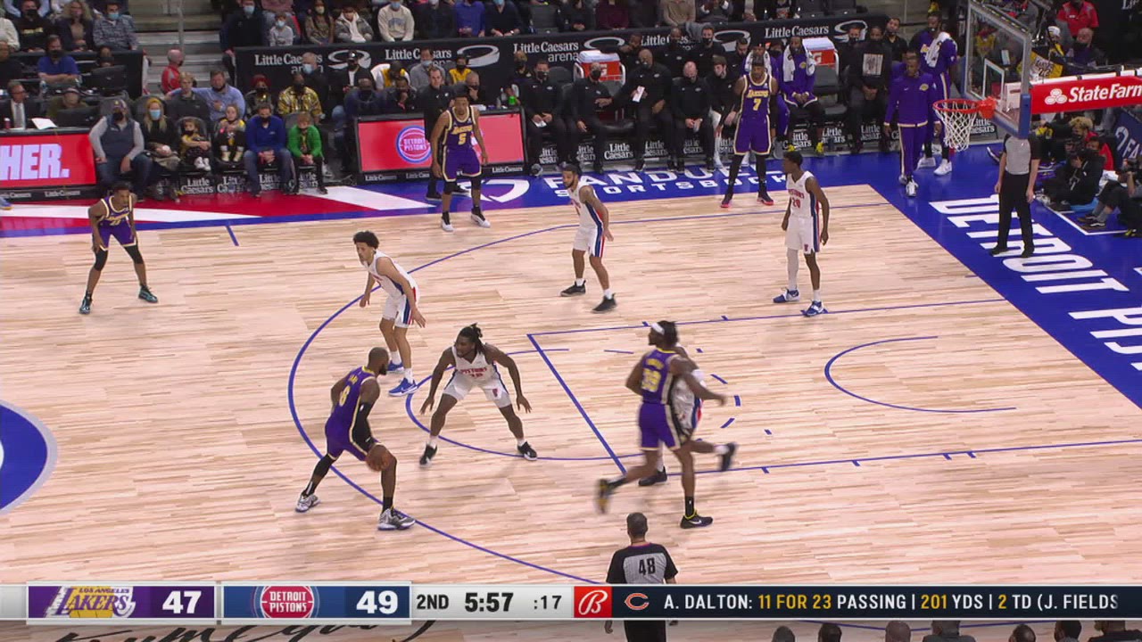 TwoPoint/ThreePoint Field Goal Lakers Pistons NBA Official