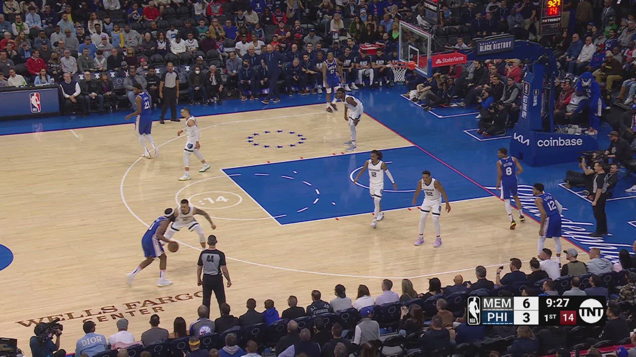 TwoPoint/ThreePoint Field Goal Grizzlies 76ers NBA Official