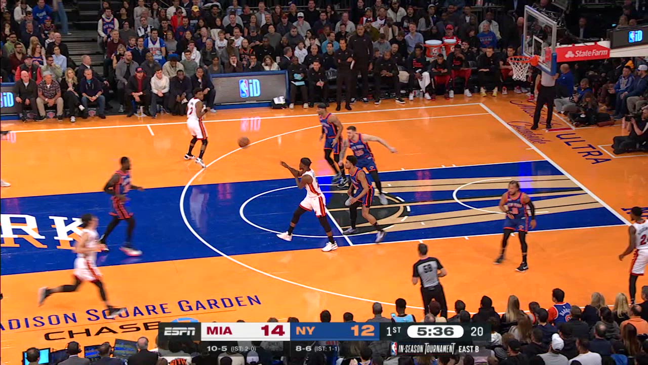 TwoPoint/ThreePoint Field Goal Heat Knicks NBA Official