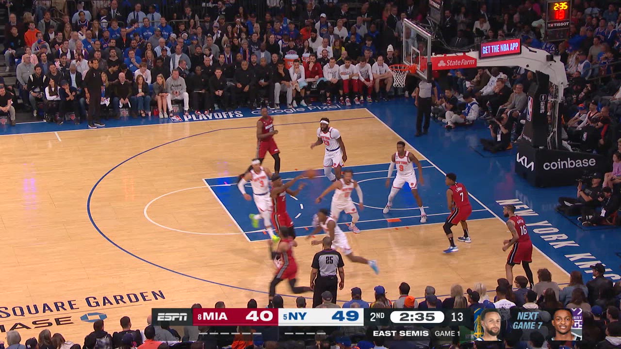 TwoPoint/ThreePoint Field Goal Heat Knicks NBA Official