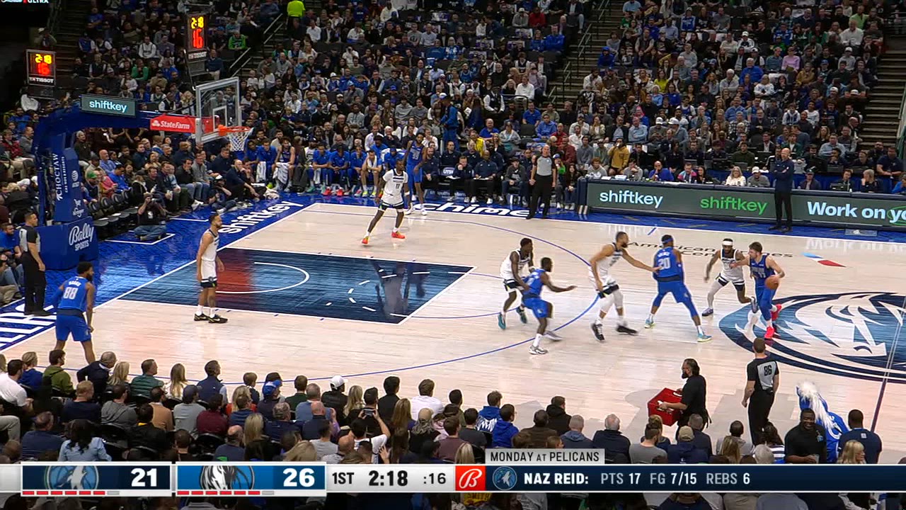 TwoPoint/ThreePoint Field Goal Timberwolves Mavericks NBA Official