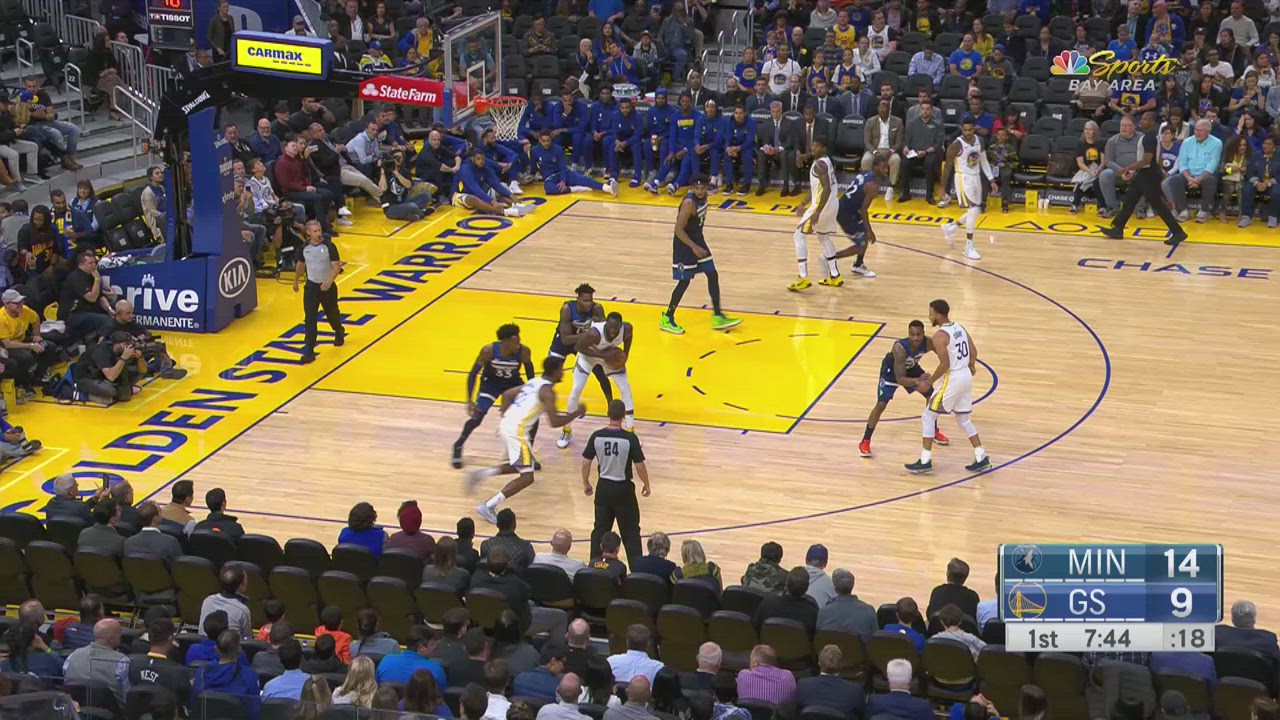 TwoPoint/ThreePoint Field Goal Timberwolves Warriors NBA Official