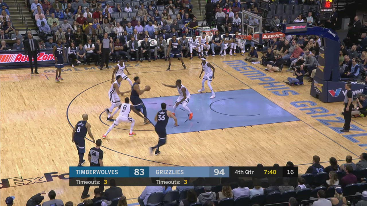 TwoPoint/ThreePoint Field Goal Timberwolves Grizzlies NBA Official