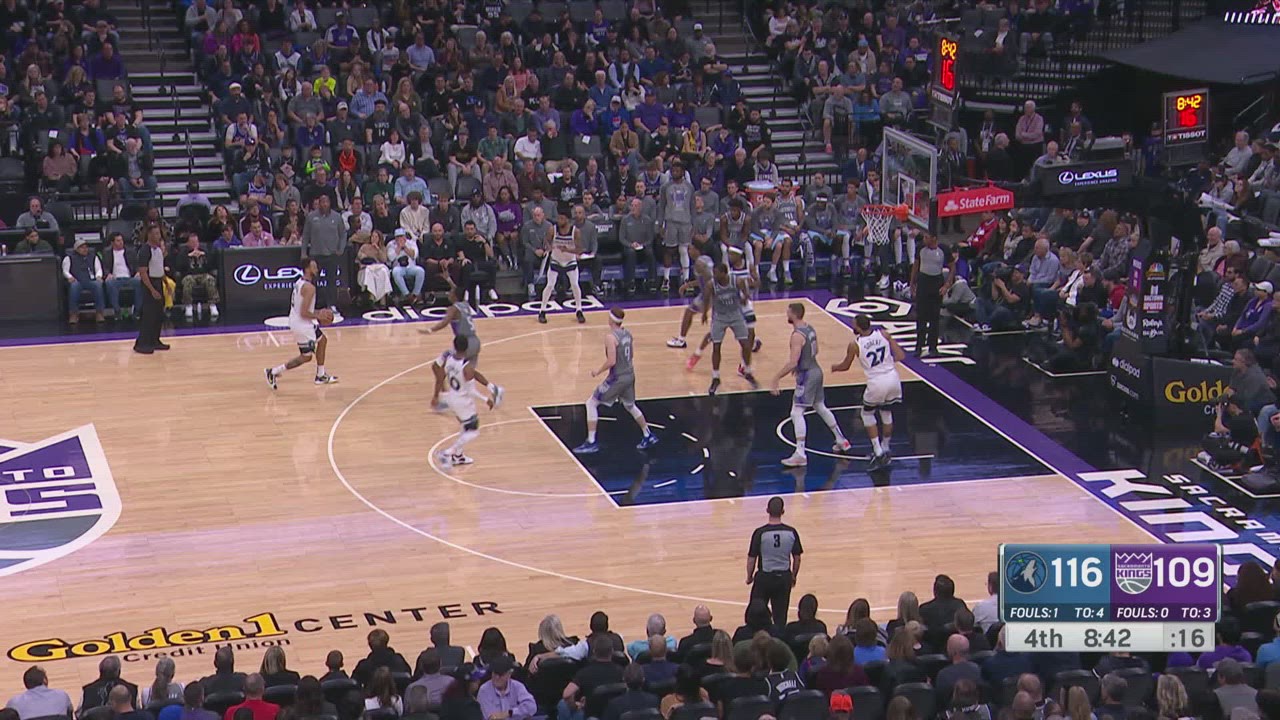 TwoPoint/ThreePoint Field Goal Timberwolves Kings NBA Official
