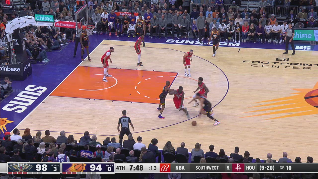TwoPoint/ThreePoint Field Goal Pelicans Suns NBA Official