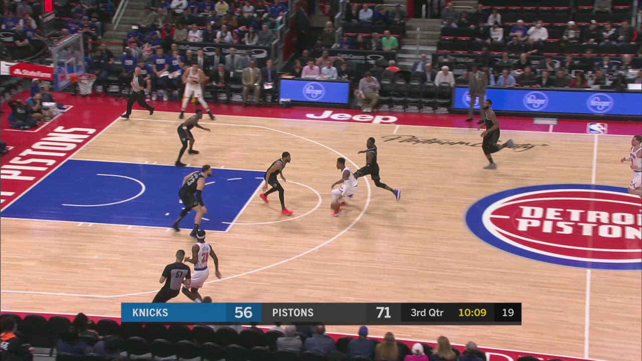 TwoPoint/ThreePoint Field Goal Knicks Pistons NBA Official