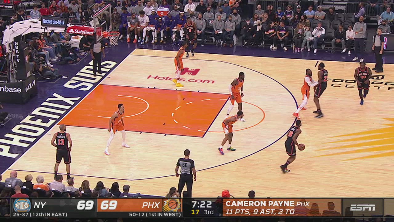TwoPoint/ThreePoint Field Goal Knicks Suns NBA Official