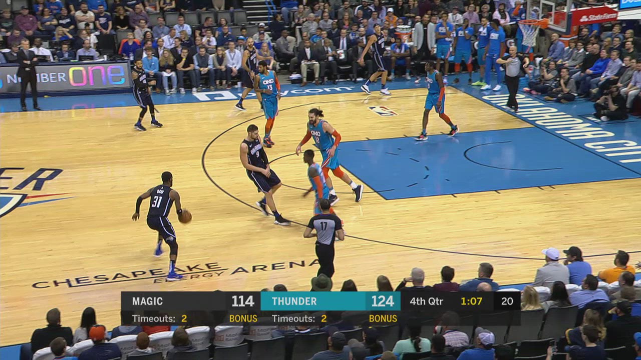 TwoPoint/ThreePoint Field Goal Magic Thunder NBA Official