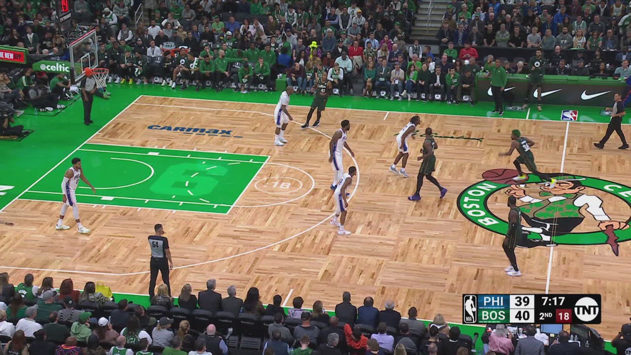 TwoPoint/ThreePoint Field Goal 76ers Celtics NBA Official