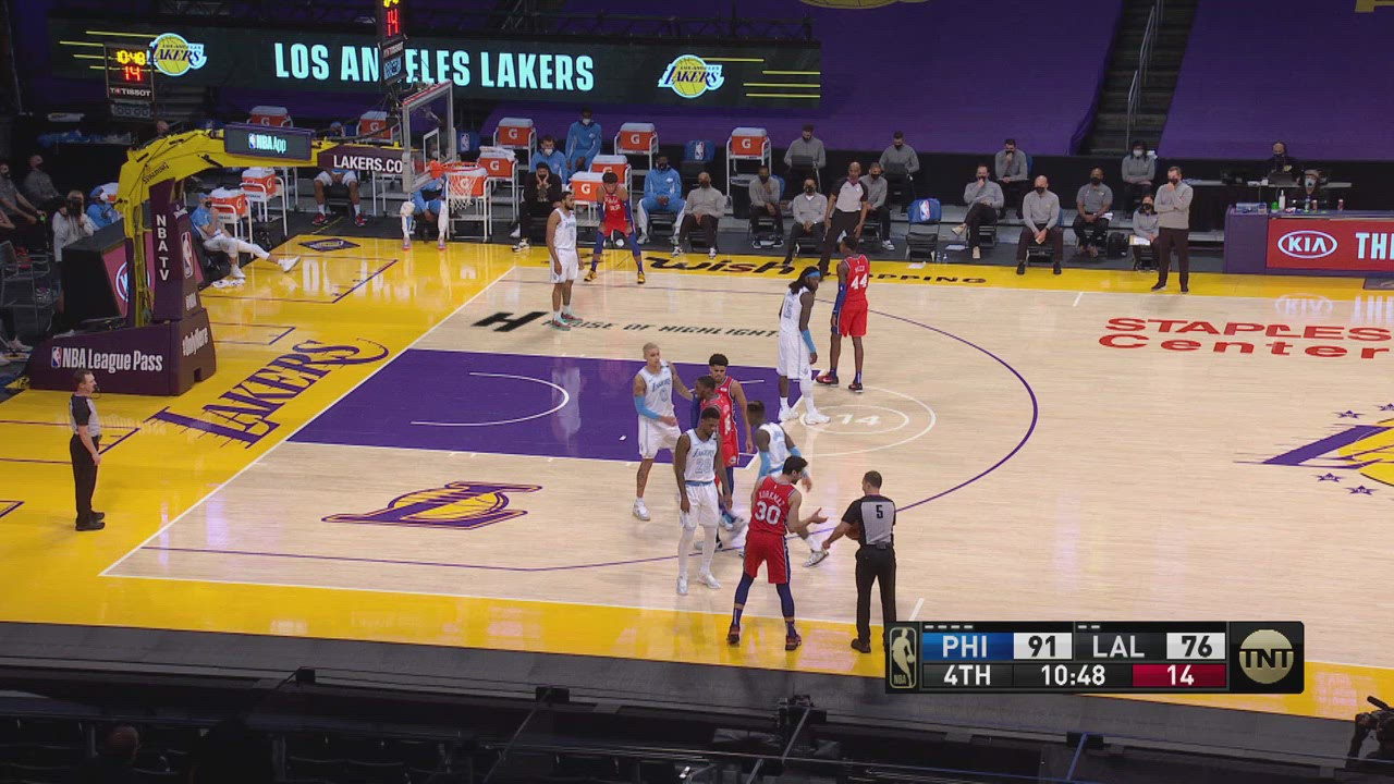 TwoPoint/ThreePoint Field Goal 76ers Lakers NBA Official