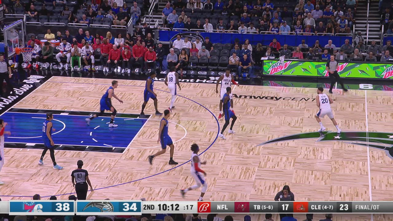 TwoPoint/ThreePoint Field Goal 76ers Magic NBA Official