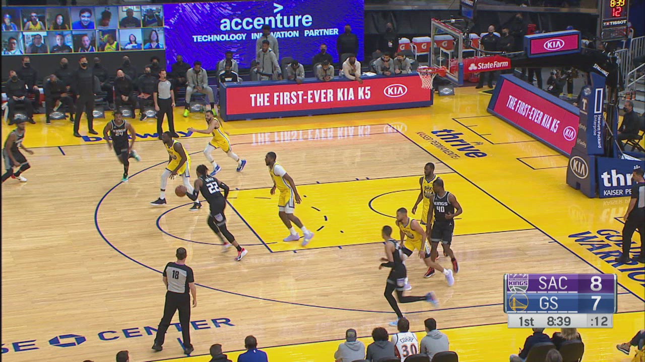 TwoPoint/ThreePoint Field Goal Kings Warriors NBA Official