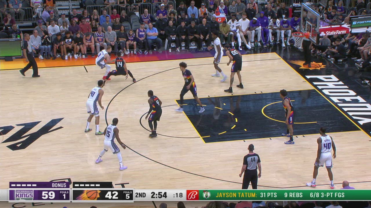 TwoPoint/ThreePoint Field Goal Kings Suns NBA Official
