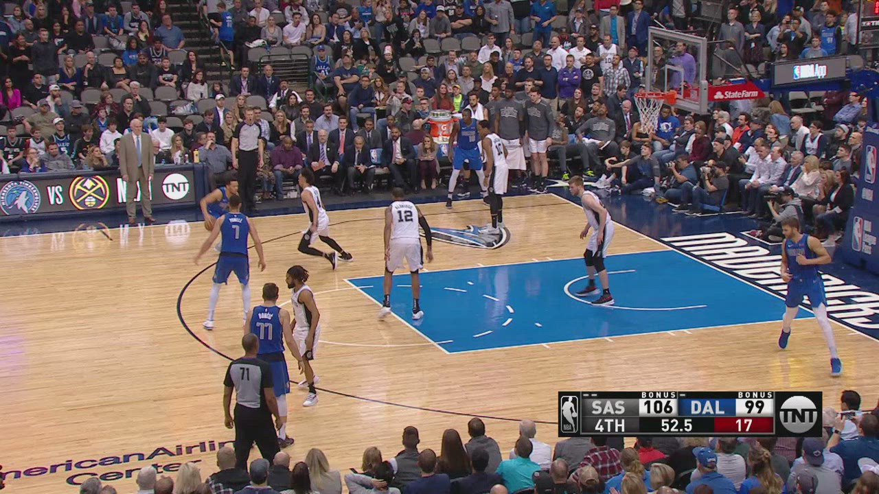 TwoPoint/ThreePoint Field Goal Spurs Mavericks NBA Official