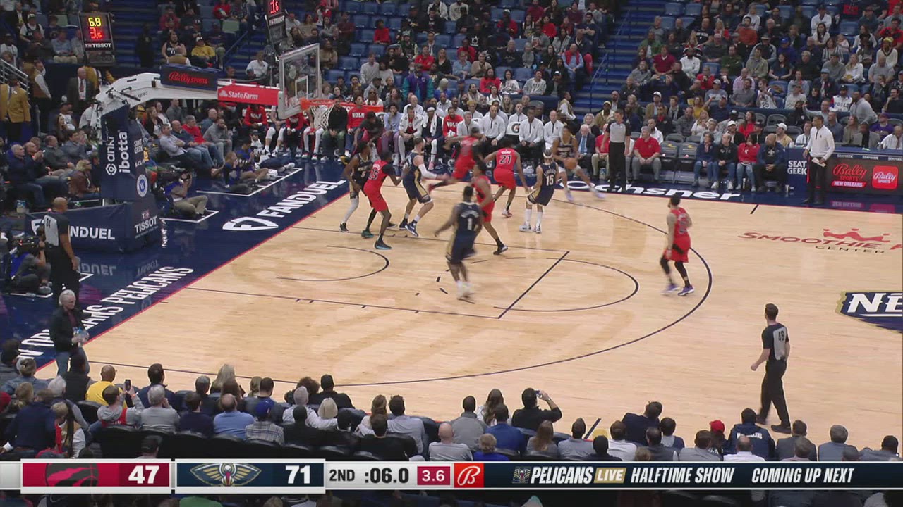 TwoPoint/ThreePoint Field Goal Raptors Pelicans NBA Official