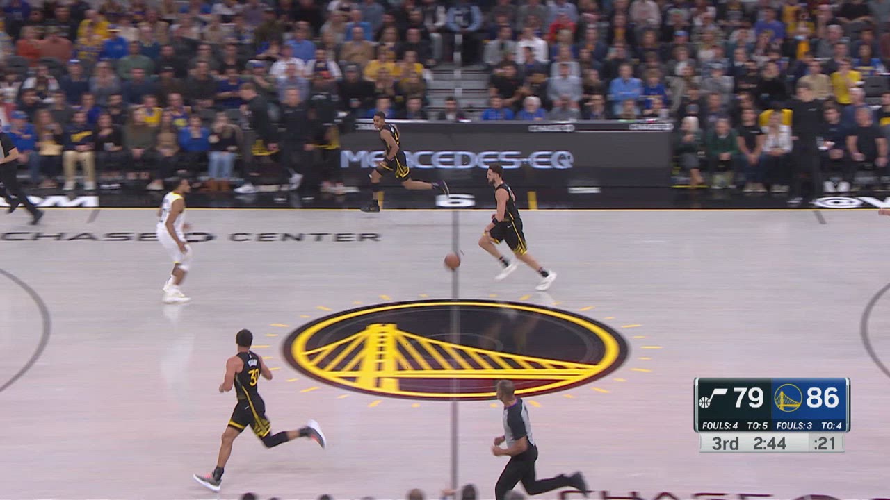 TwoPoint/ThreePoint Field Goal Jazz Warriors NBA Official