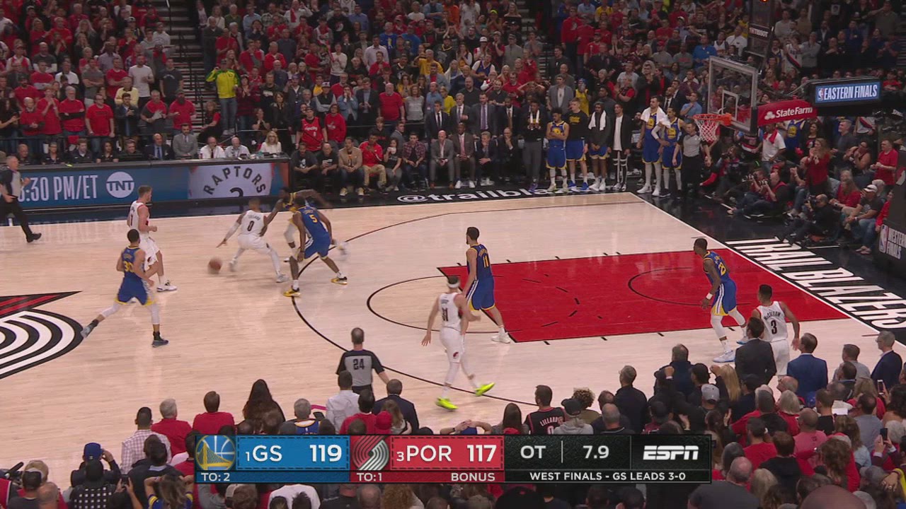 OutofBounds Play Warriors Trail Blazers NBA Official