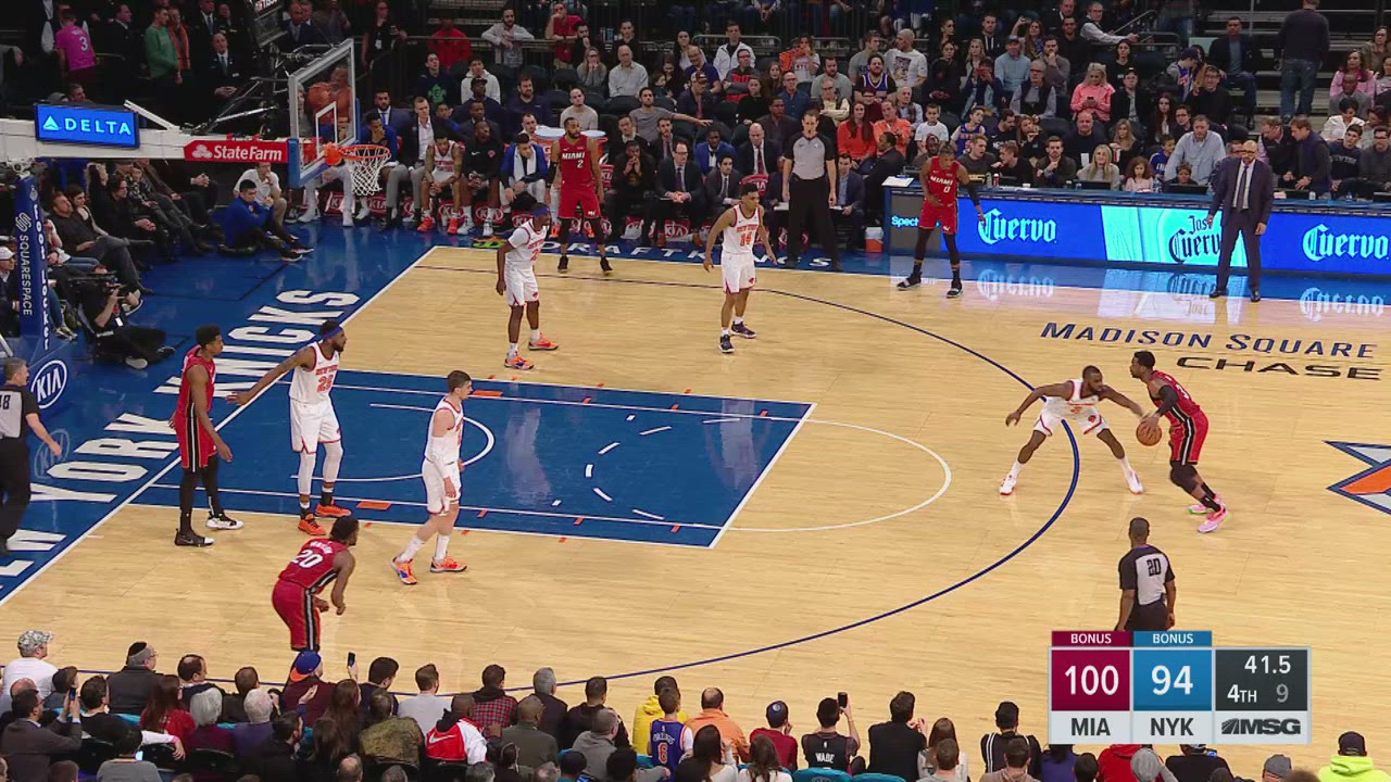OutofBounds Play Heat Knicks NBA Official
