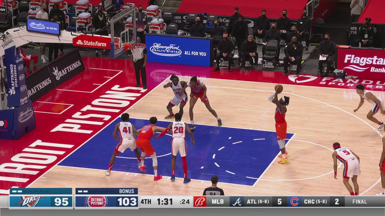 OutofBounds Play Thunder Pistons NBA Official