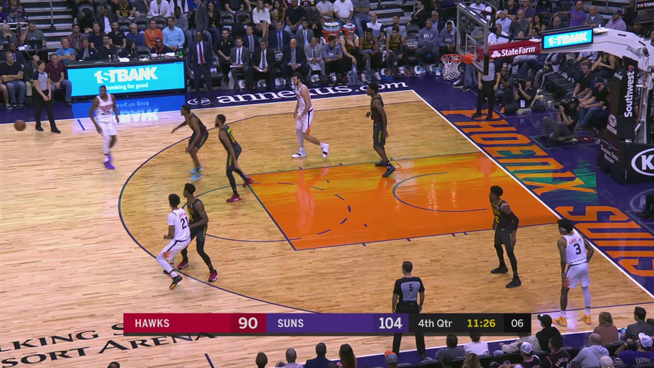 Shot Clock Violation Hawks Suns NBA Official