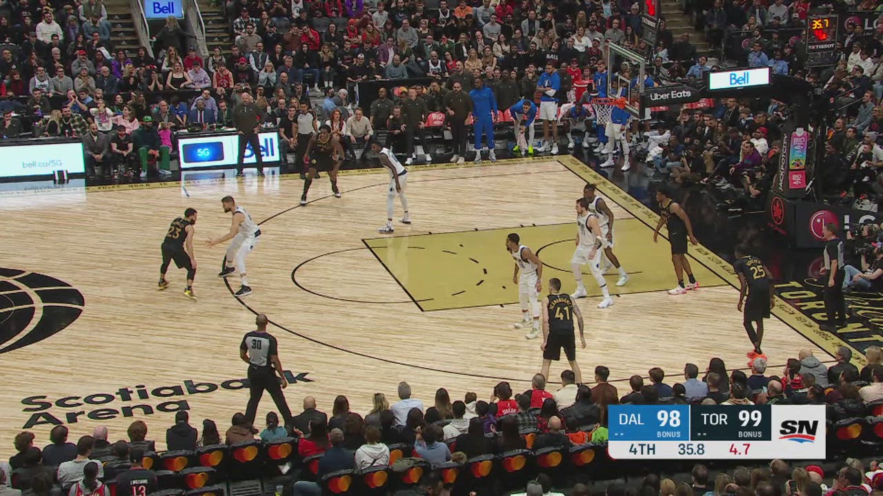 Clocked The Raptors Shot Clock Violation: Mavericks @ Raptors | NBA Official