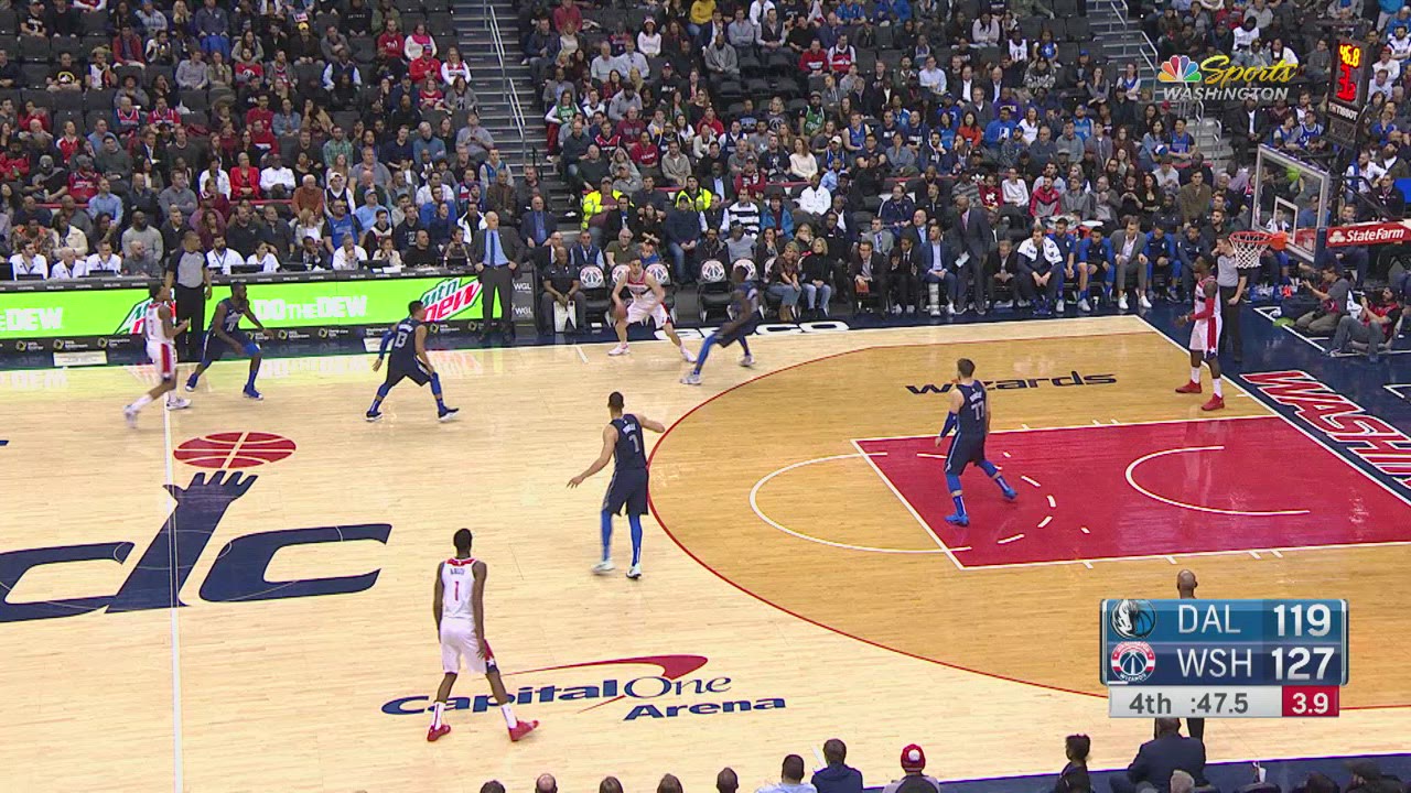 Shot Clock Violation Mavericks Wizards NBA Official