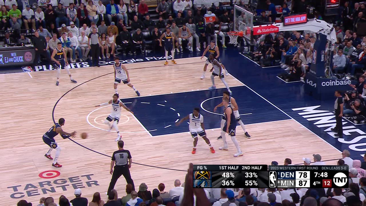 Shot Clock Violation Nuggets Timberwolves NBA Official