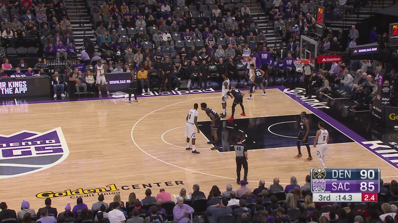 Shot Clock Violation Nuggets Kings NBA Official