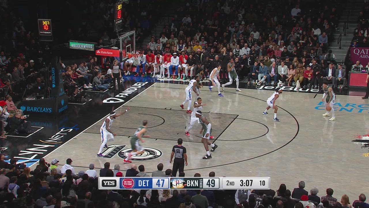 Shot Clock Violation Pistons Nets NBA Official