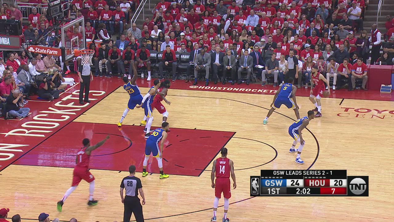 Shot Clock Violation Warriors Rockets NBA Official