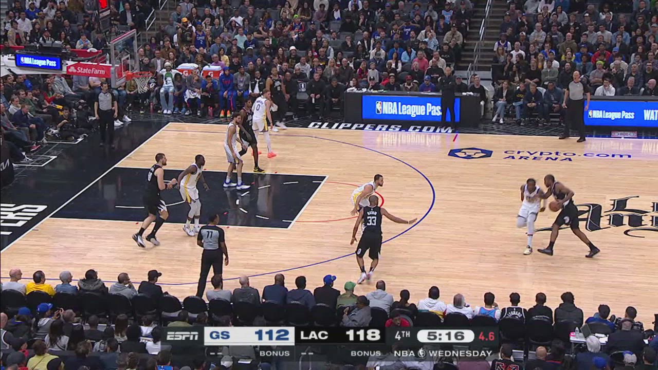 Shot Clock Violation Warriors Clippers NBA Official