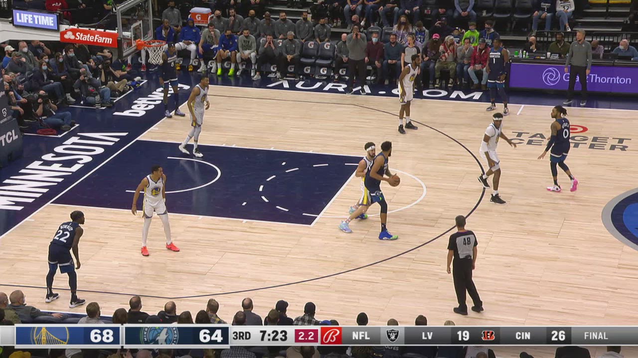 Shot Clock Violation Warriors Timberwolves NBA Official