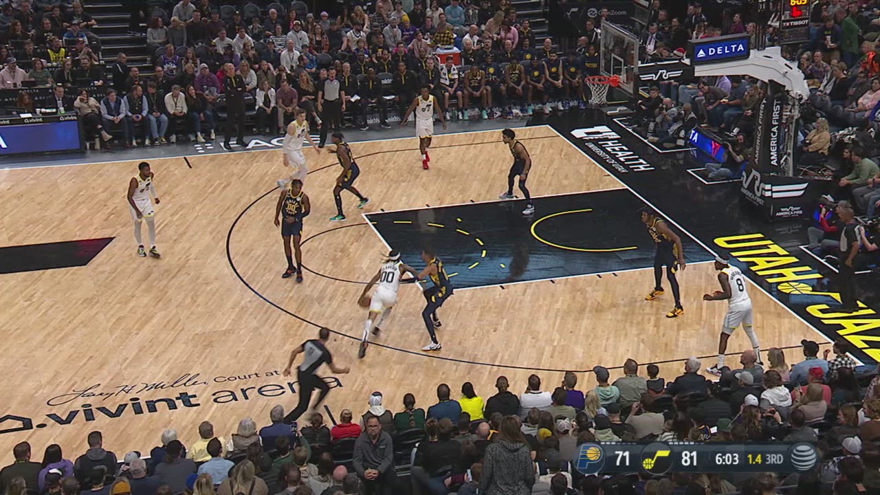 Shot Clock Violation Pacers Jazz NBA Official