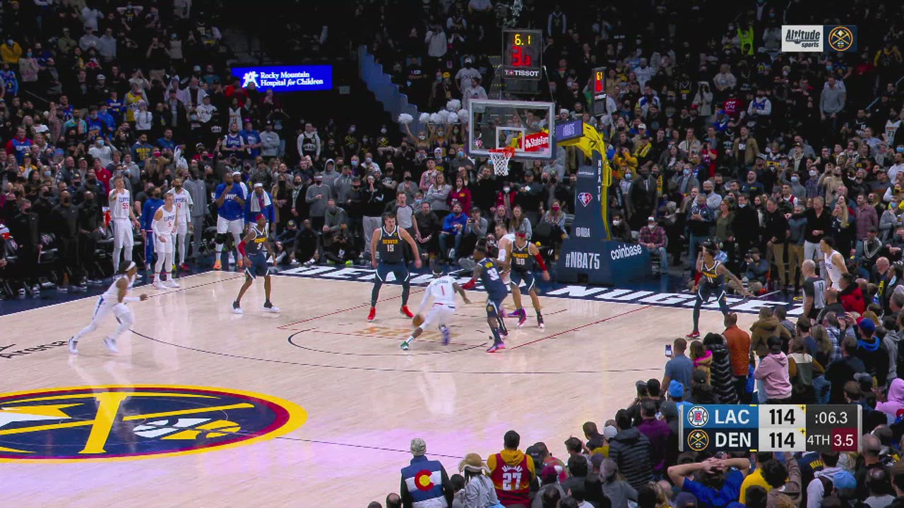 Shot Clock Violation Clippers Nuggets NBA Official