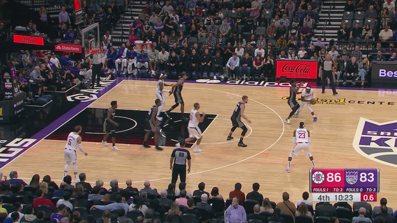 Shot Clock Violation Clippers Kings NBA Official