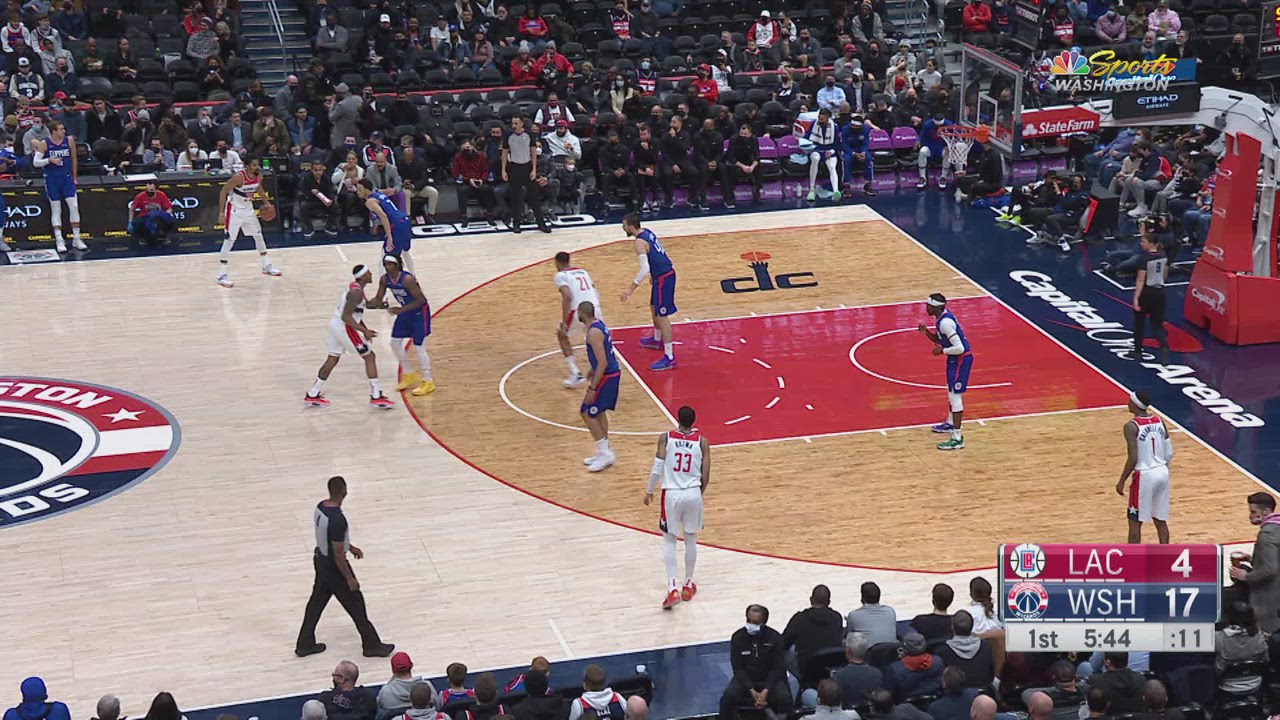 Shot Clock Violation Clippers Wizards NBA Official