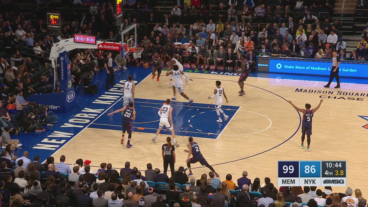 CAShot Clock Violation Grizzlies Knicks NBA Official