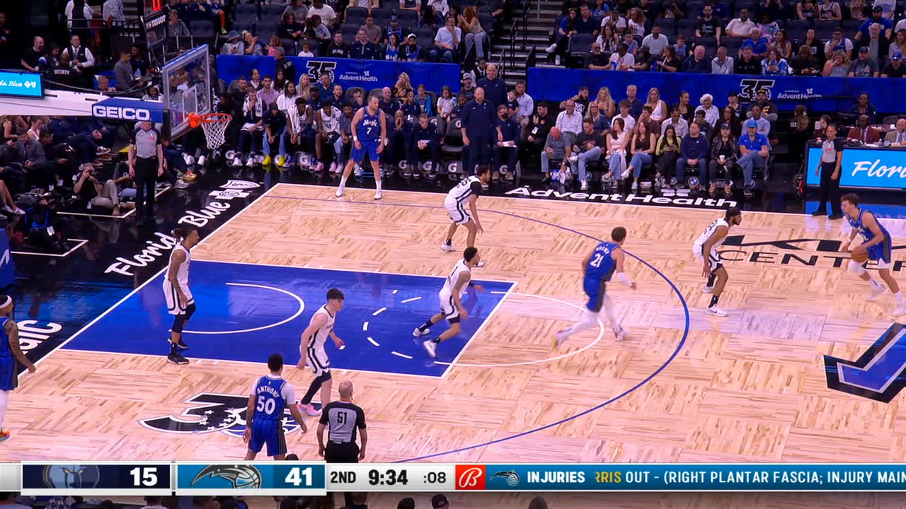 Shot Clock Violation Grizzlies Magic NBA Official