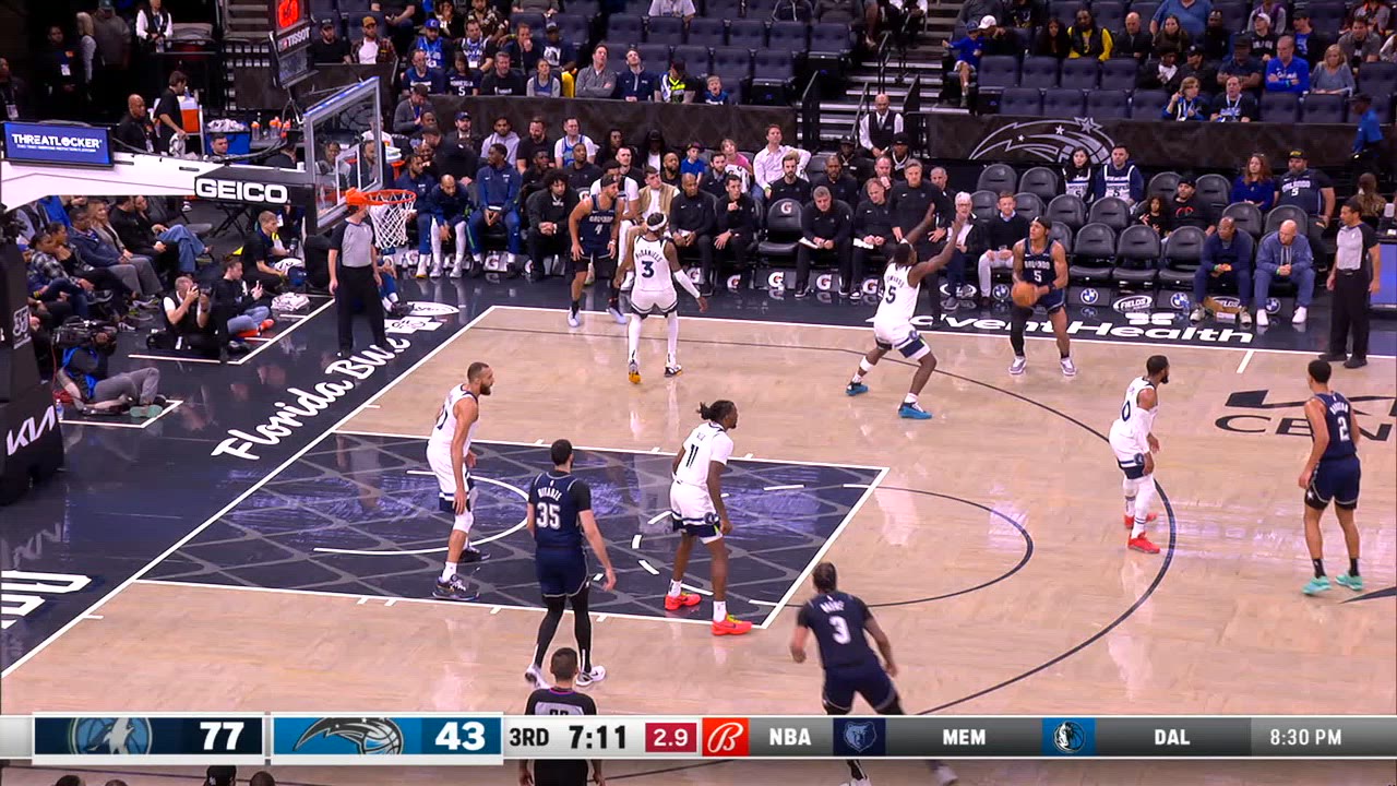 Shot Clock Violation Timberwolves Magic NBA Official