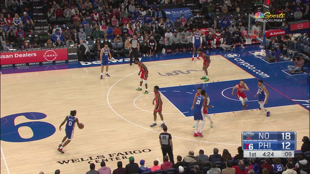 Shot Clock Violation Pelicans 76ers NBA Official