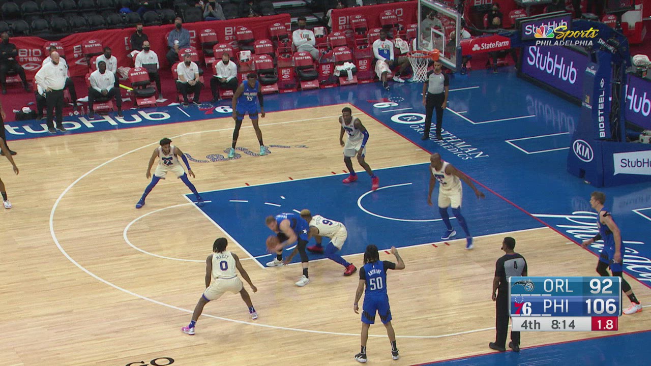 Shot Clock Violation Magic 76ers NBA Official