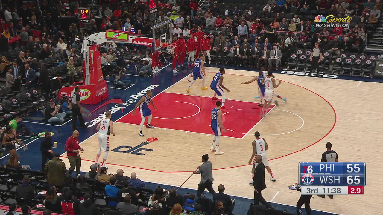 Shot Clock Violation 76ers Wizards NBA Official