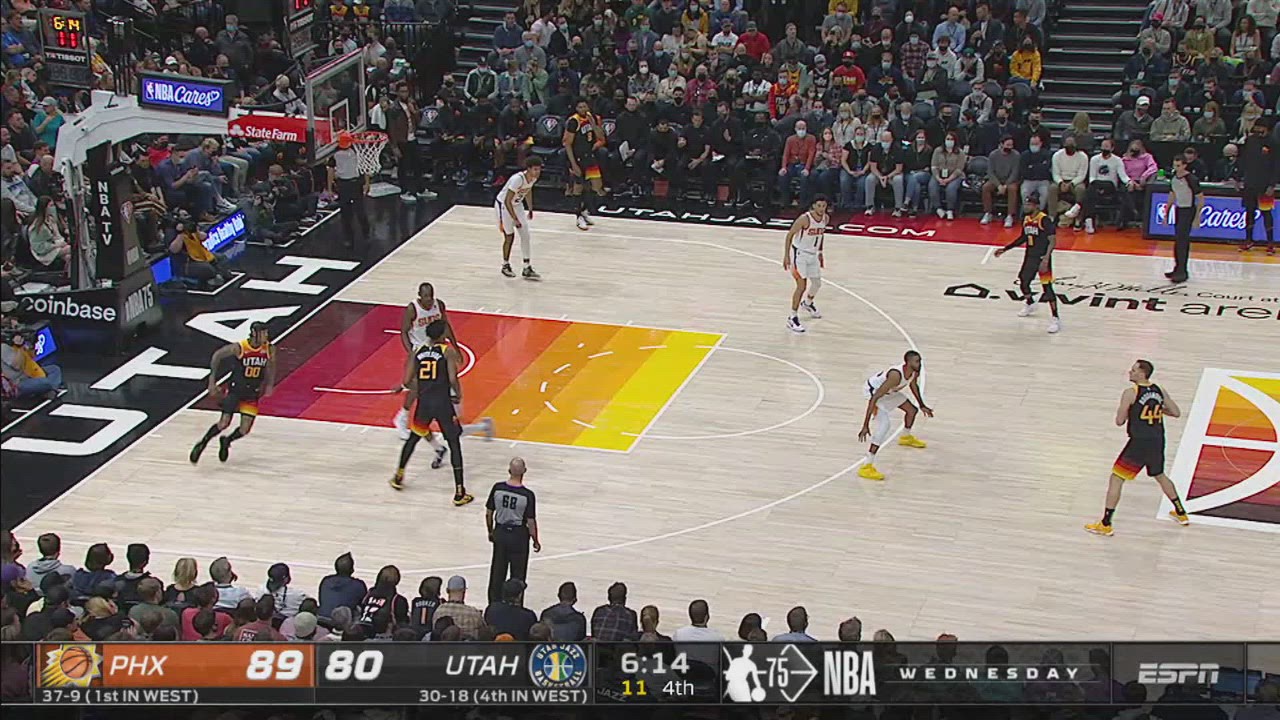 Shot Clock Violation Suns Jazz NBA Official
