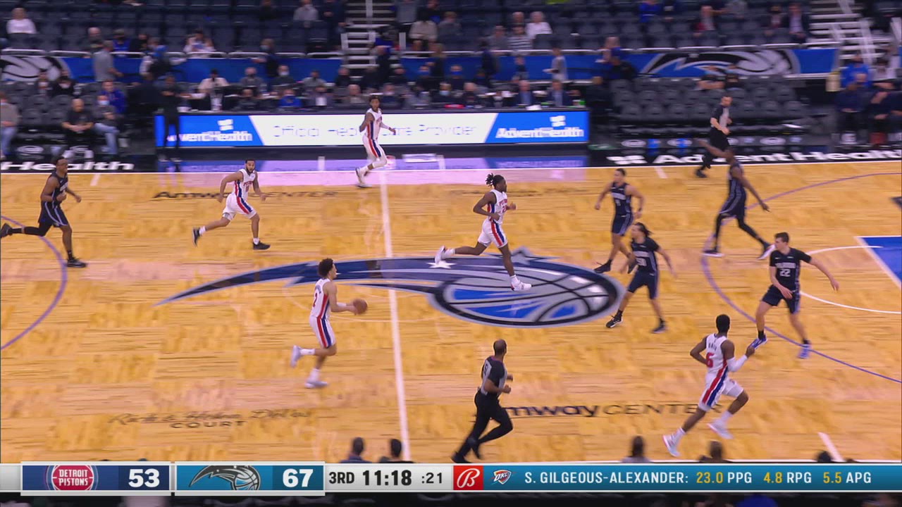 ClearPathToThe BasketFoul Pistons Magic NBA Official