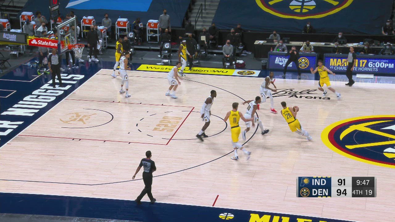 ClearPathToThe BasketFoul Pacers Nuggets NBA Official