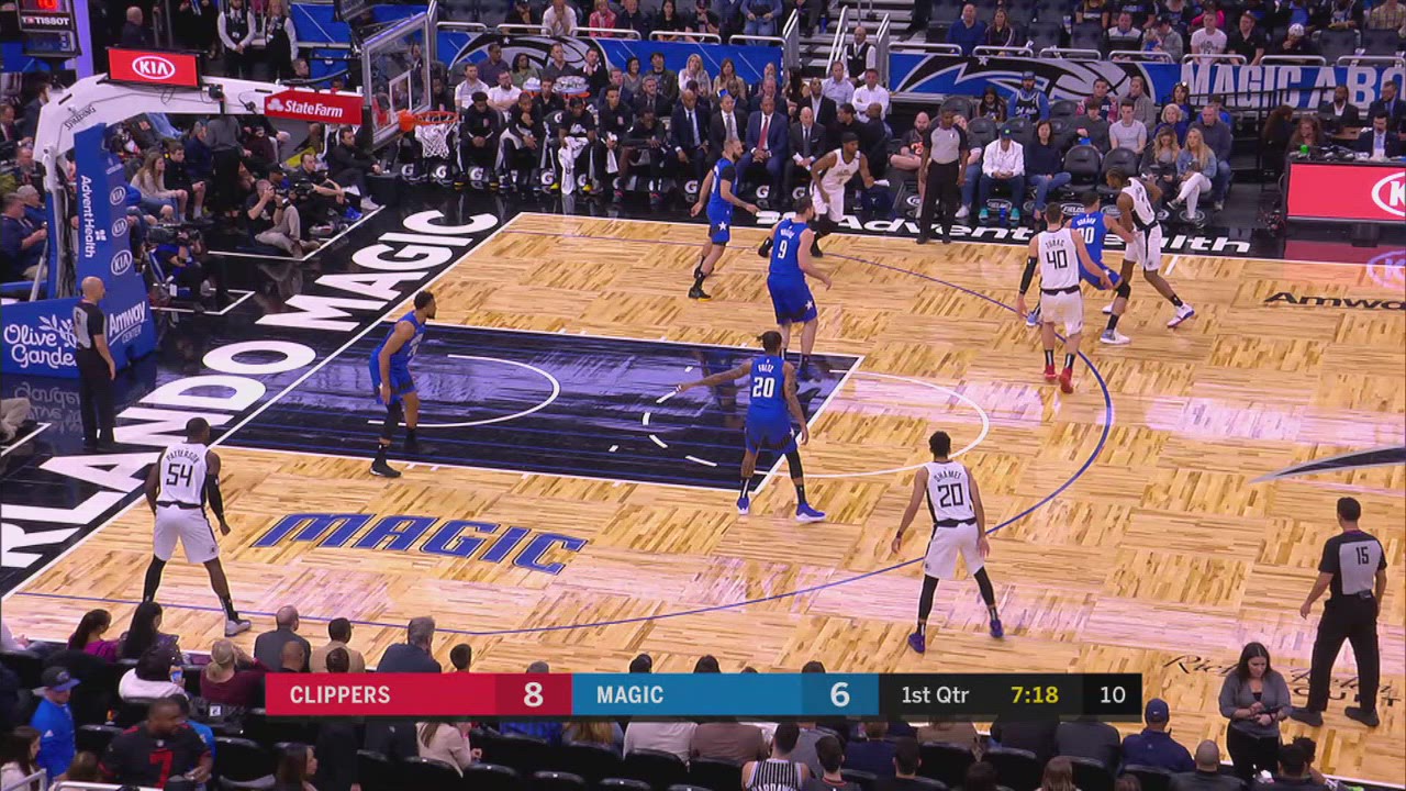 ClearPathToThe BasketFoul Clippers Magic NBA Official