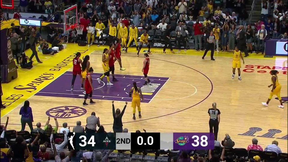 Kalani Brown hits the shot with time ticking down Las Vegas Aces