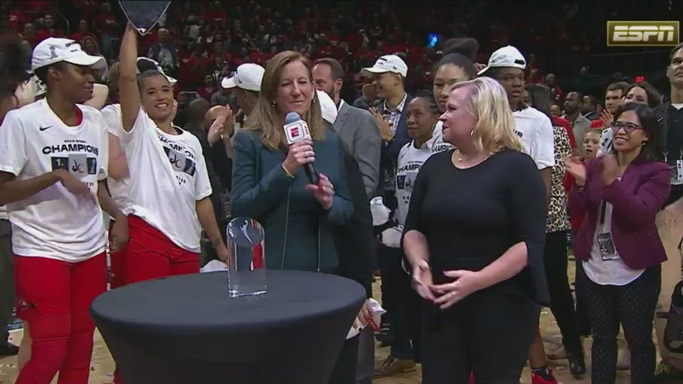 Emma Meesseman S Mvp Award Presentation Wnba Com Official Site Of The Wnba