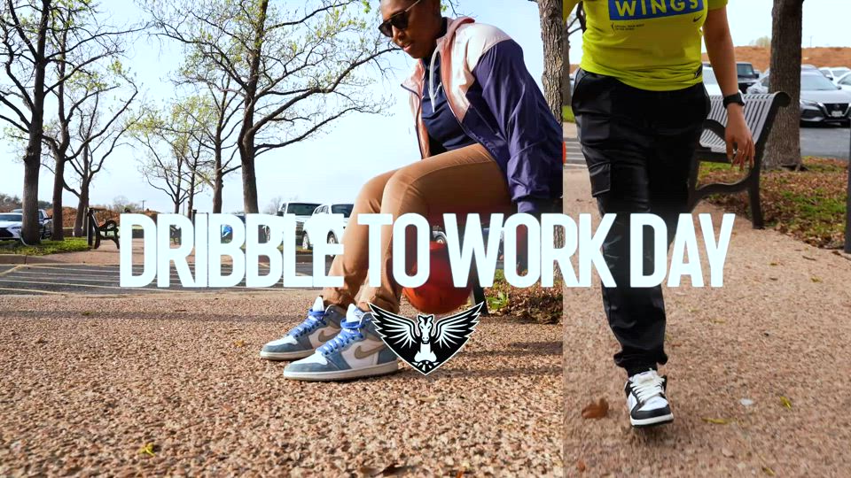 Dallas Wings Dribble to Work Day Dallas Wings